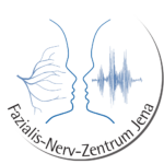 Logo des Fazialis-Nerv-Zentrums - Zwei schemenhafte Köpfe stehen sich genenüber